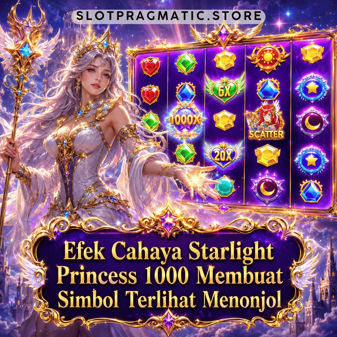 efek cahaya Starlight Princess 1000